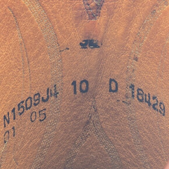 Lucchese 1883 Exotic Caiman Crocodile Inlay Cowboy Boots Mens 10D Brown Western - Picture 9 of 15